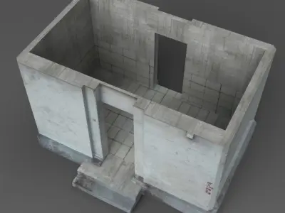 Small building 1 Low-poly 3D model
