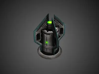 Low Poly Sci-Fi Assets Low-poly 3D model