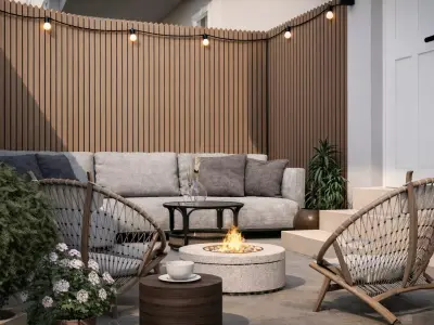 Modern Minimalist Apartment Full Interior Exterior 3D model