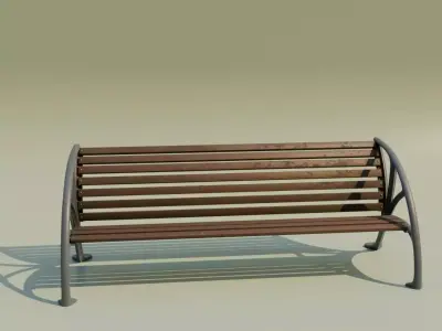Modern Bench 3D model order