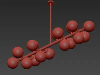 Arya 16 Chandelier 3D model