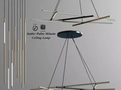 Sattler Palito Mikado Ceiling Light 3D model