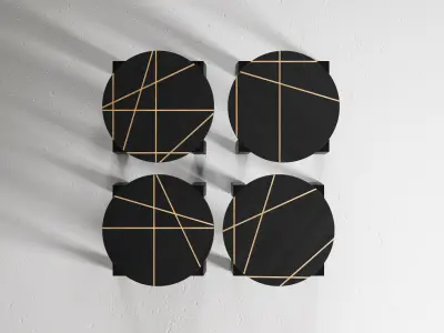 Cats Stools 3D model