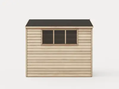 Shiplap Garden Shed Low-poly 3D model