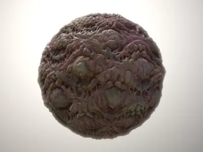 Material Skin Monster 36 Seamless PBR Texture Texture