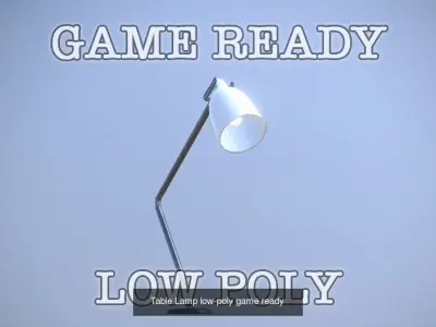 Game Ready Lamps pendant light with wooden ball hanging from it 3D Model Pack