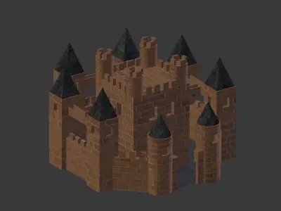 Blender 3D model Castle Free 3D model