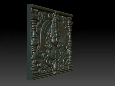 Indian Temple Wall basrelief 10 240614 3D print model