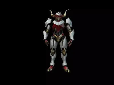 Robots Pack 4 Low-poly 3D model