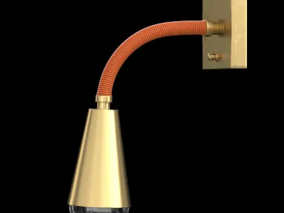Flexible Single Sconce 3D model