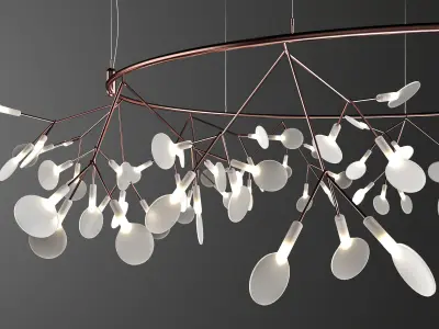 Chandelier Moooi Heracleum Big O Small 3D model
