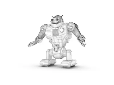 Funny Robot Character 3D model