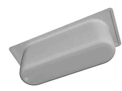 Bathroom-bath rectangular bathtub Low-poly 3D model