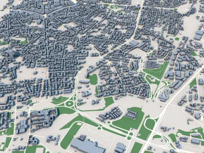 Livorno City Italy 3D model