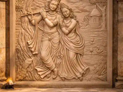 VenuSaadhya Eternal Flute Embrace 3D print model
