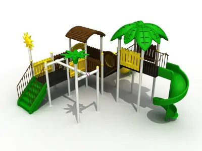 Tropical Concept Metal Playpen 045 3D model
