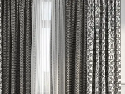 Curtain Set 230 3D model