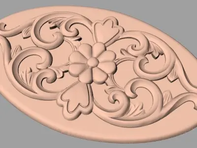 Artcam Aspire 3D relief models STL Files used for CNC E595 3D model