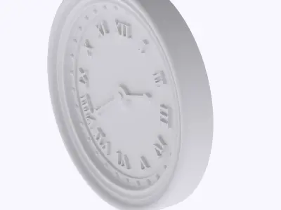 miniature Wall clock  3D print model