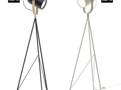 Carronade Floor Lamp 3D model