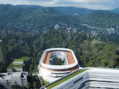 Modern CBD Skyscraper Complex 3D model