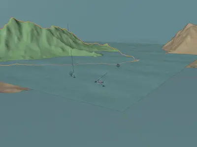 Sunset On The Harbor 3D model