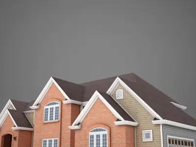 High def American Home 3D model