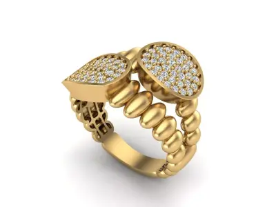 Jewelry ring 452 3D print model