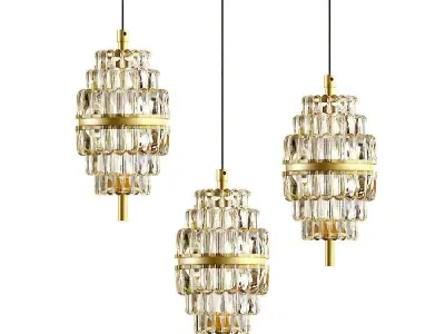 Lampatron Floral pendant lamp 3D model