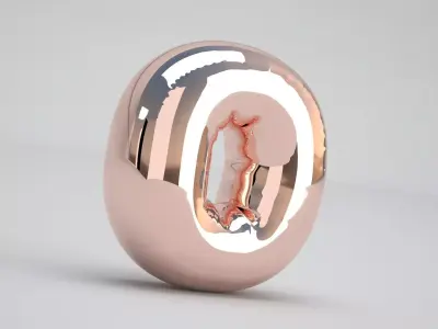 O Balloon Copper 3D model