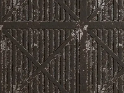 Full Rust Metal Corrugated PBR Seamless Texture