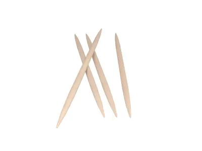 Toothpick v2 001 Low-poly 3D model