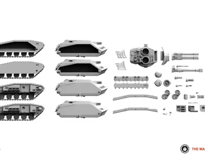 Feudal Guard - Medium Battle Tank 3D print model