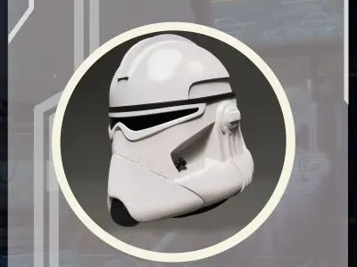 star wars 3d printable BARC trooper wearable helmet for cosplay 3D print model