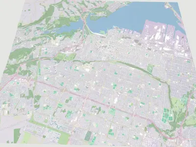 Cityscape Hamilton Canada 3D model