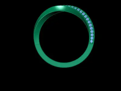 STYLE ELEGANT SIMPLE DECENT RING 3D print model