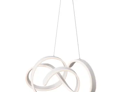 Spiral LED Wave Ceiling 3D model