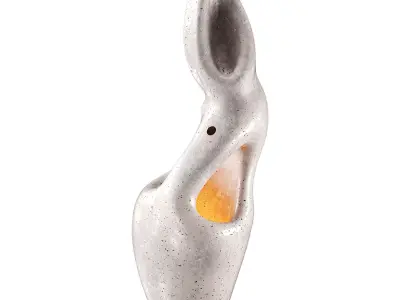 Fertility Form illuminated sculpture Low-poly 3D model