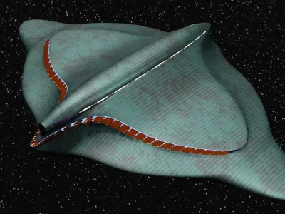 Sci Fi Spaceship Model  3D model