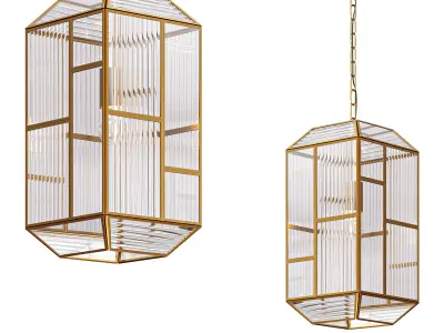 Bardolph Pendant By Currey and Company 3D model