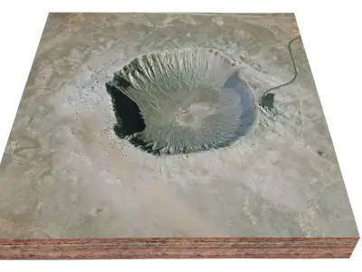 Meteor Crater Natural Landmark Arizona USA 3D model