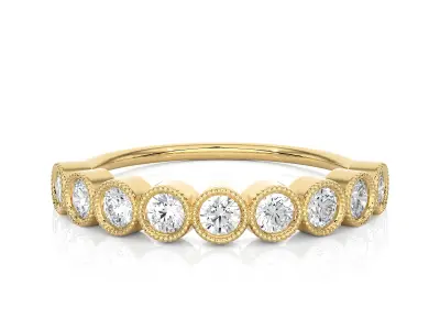 Light Minimalist Diamond Ring 3D print model