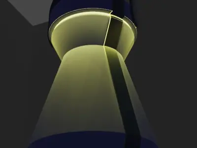 TABLE LAM Free low-poly 3D model