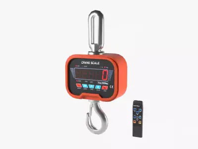 Crane Weighing Scale Low-poly 3D model