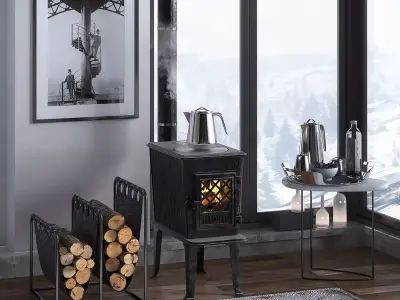 Au coin du feu 01 3D model