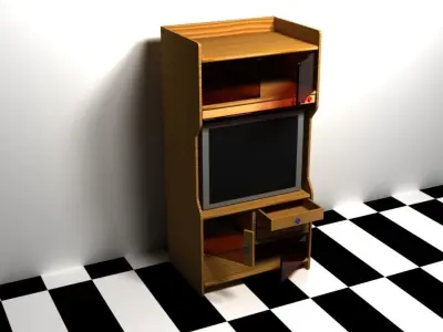 TV Trolley 3D model