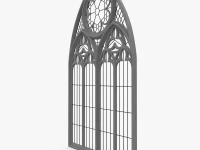  Gothic window 3D model