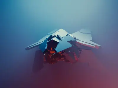 spacefighter WASP 3D model