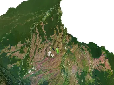 Bolivia Terrain 3D model