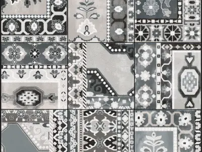 ABK Play Carpet Mix Grey Set 1 3D model